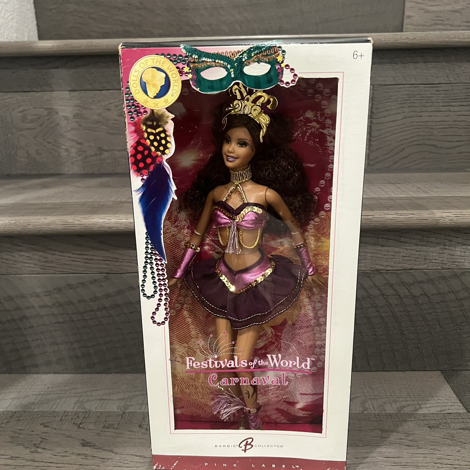 Festivals of the world Carnaval Barbie Doll Pink Label 2005 Barbie collector