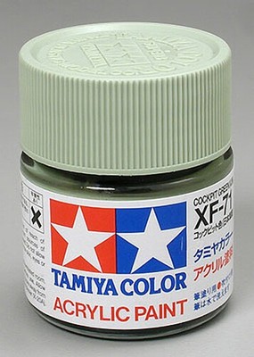 Tamiya Acrylic XF-71 Cockpit Green 3/4 oz Paint Jar 81371