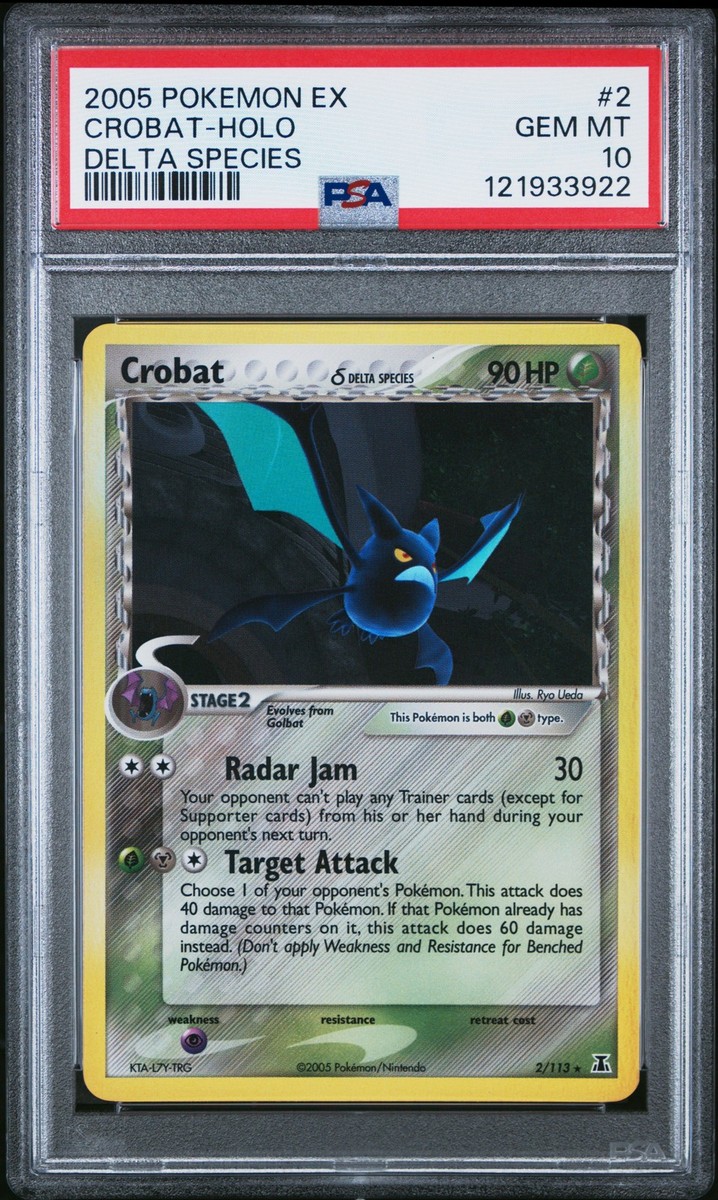 walnat　PSA10 クロバットex SAR Crobat PSA 10 Team Rocket's Crobat ex SAR 127/098 SV10 Glory of Team