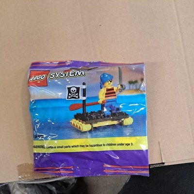 Vintage LEGO System Pirates 1713: Shipwrecked Pirate (1994) SEALED POLYBAG NEW