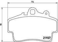 Bremsbelagsatz Scheibenbremse Prime Brembo P 65 007 FüR Porsche Cayman Boxster