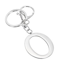 Initial Letter Keychain - Women Girls Gift Alphabet Key Chain Charm Letter O 