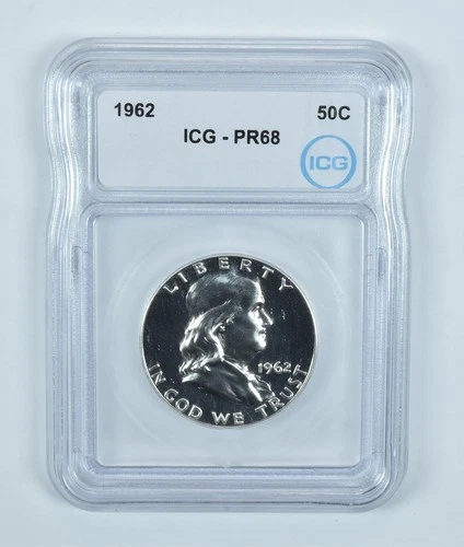 1962 Franklin Half Dollar PR68 ICG *3640