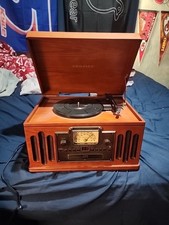 Crosley CR704C-PA 3-Speed Turntable with Radio and CD/Cassette Player