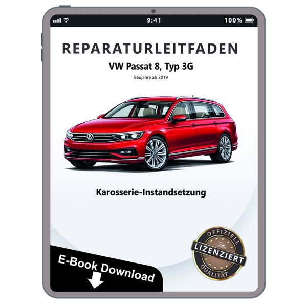 VW Passat 8 Ab 2019 Karosserie Unfall Instandsetzung Reparaturhandbuch Download-image