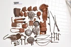 70's Marx Johnny West Lot of Weapons and Accessories - Lot D