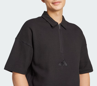 Adidas All SZN Waffle Knit Polo Men's Sportswear T-Shirts Casual