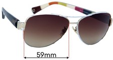 SFx Replacement Sunglass Lenses fits Coach HC7003 Kristina - 59mm Wide