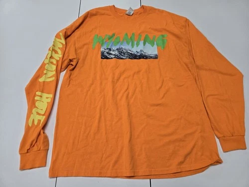 Kanye West Ye Wyoming Long Sleeve T-Shirt May 2018 Listening Party XL Orange - product listing photo