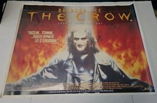 Original BRANDON LEE THE CROW 1994 Retail British Quad Poster 37 X 28 RARE 🔥