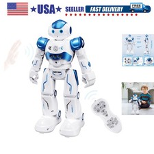 RC Robot Toys for Kids, Gesture Sensing Programmable Rechargeable Remote Cont...