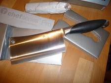 TUPPERWARE chef series Pro , Profi Hackmesser Edelstahl Gourmet Messer *Neu