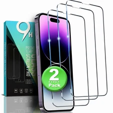 2X Tempered Glass Screen Protector For iPhone 17 Air 16e 15 14 13 12 11 Pro Max