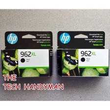 2-PACK HP GENUINE 962XL BLACK INK RETAIL BOX OFFICEJET PRO PREMIER 9019