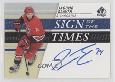 2019-20 SP Authentic Sign of the Times Jaccob Slavin #SOTT-JS Auto 11jd