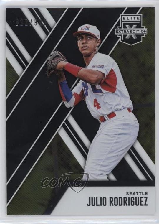 2017 Panini Elite Extra Edition 922/999 Julio Rodriguez #136 02l6