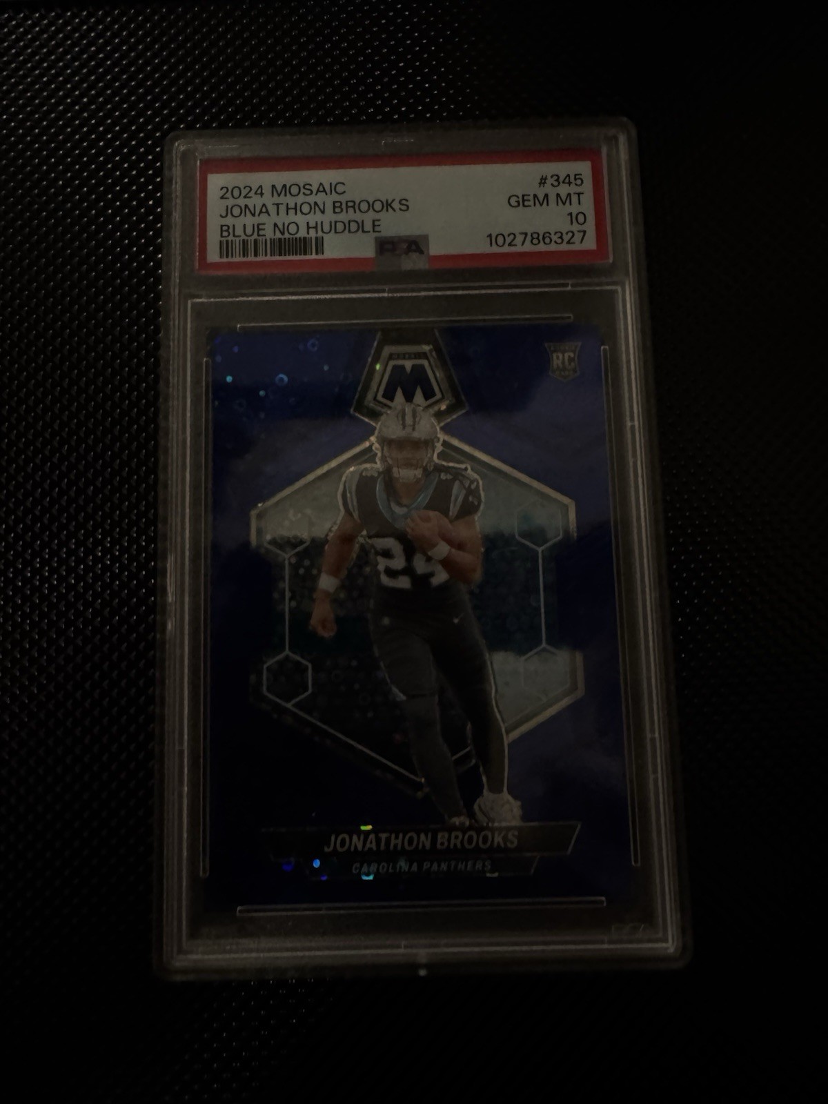 Jonathon Brooks Panini Mosaic #345 Blue No Huddle