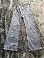 Vintage Levis Jeans Womens 24 Bell Bottom Big E Orange Tab 60s 70s Light Wash