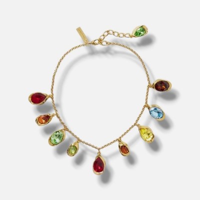 Oscar De La Renta Women's Gold Tone Crystal Necklace
