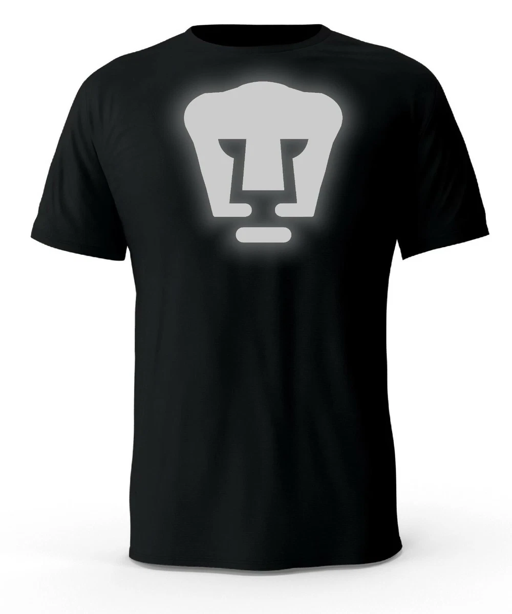 Pumas UNAM Futbol Mexico Black Reflective Logo T Shirt playera eBay