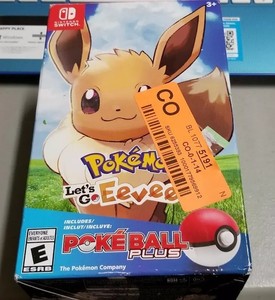 Details About Pokemon Lets Go Eevee Poké Ball Plus Pack Nintendo Switch 2018