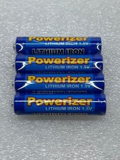 AAA Batteries Lithium 1.5v Powerizer Iron 1100mAh Lot of 8 LiFePO4