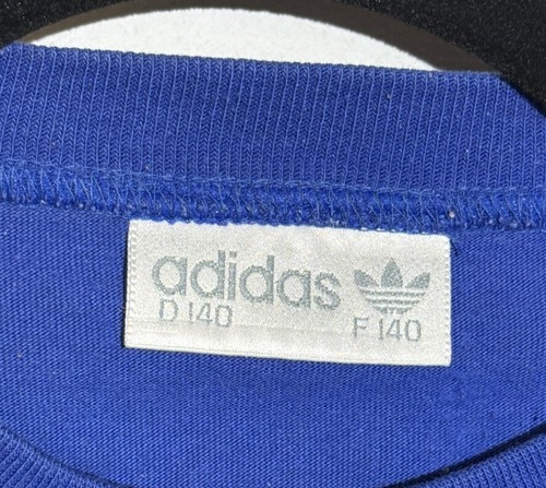 282/. FC Bayern München Adidas Vintage T-Shirt Rot Blau Size 140 90s Retro - Bild 3 von 3