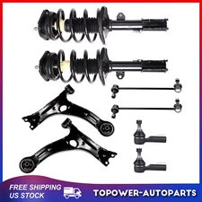 Front Struts & Control Arms TieRod Sway Bar For 03-08 Toyota Matrix Pontiac Vibe
