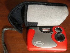Vivitar Dual Mode Cam ViviCam 10 Digital Compact Fashion Camera - Red-Tested