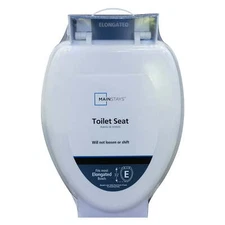 Elongated Toilet Seat in White