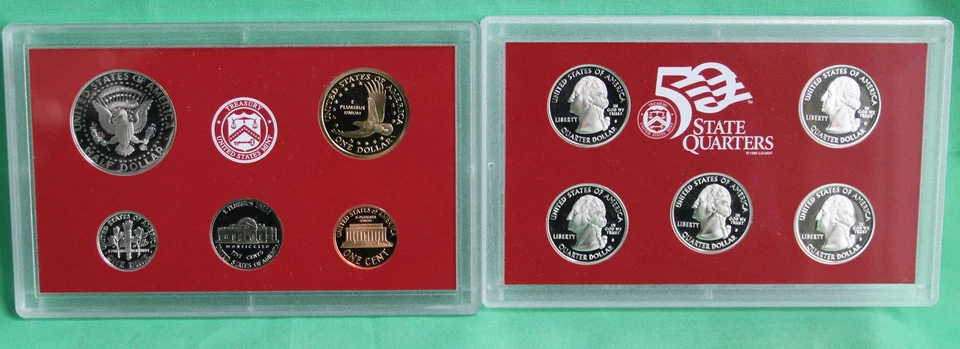 2006 S United States Mint ANNUAL 10 Coin SILVER Proof Set with Box and COA - Image 4 of 4
