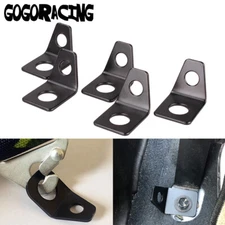 5 Pack 2 3 4 5 6 Point Racing Seat Belt Harness 90 Degree Angled L Bracket Kit