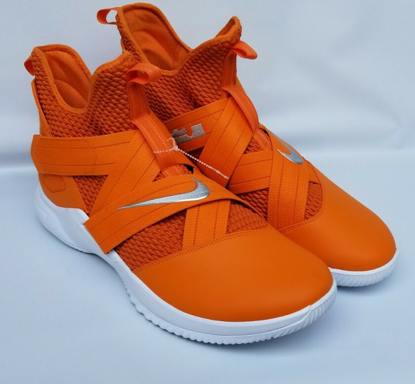 Nike Lebron Soldier XII TB Men's Basketball Shoes Orange Sz