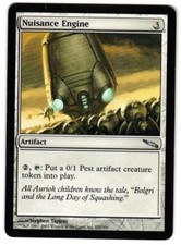 Magic_the_gathering Mirrodin Nuisance Engine #221 2003,MTG,LP Uncommon