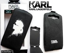 Samsung Galaxy S3 Case KARL Lagerfeld Black Leather Gaffiti
