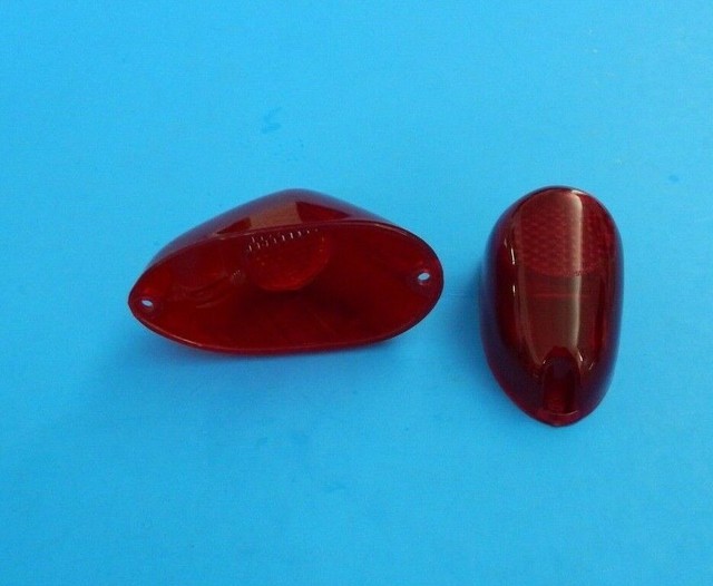 New Pair Rear Tail Light Lens Stop Lamp Austin Healey Bugeye Sprite