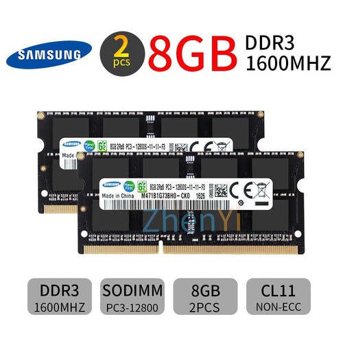 Samsung 16GB 2x 8GB 4GB DDR3 1600MHz PC3-12800S SODIMM 204Pin Laptop RAM LOT BK - Picture 14 of 15