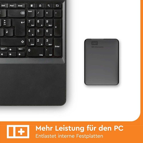 externe Festplatte WD Elements Portable 1TB WDBUZG0010BBK tragbar 2,5" USB3.0 - Bild 9 von 12