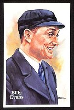 1980-01 Perez-Steele HOF Postcard #136 Billy Evans HOF NM D75406
