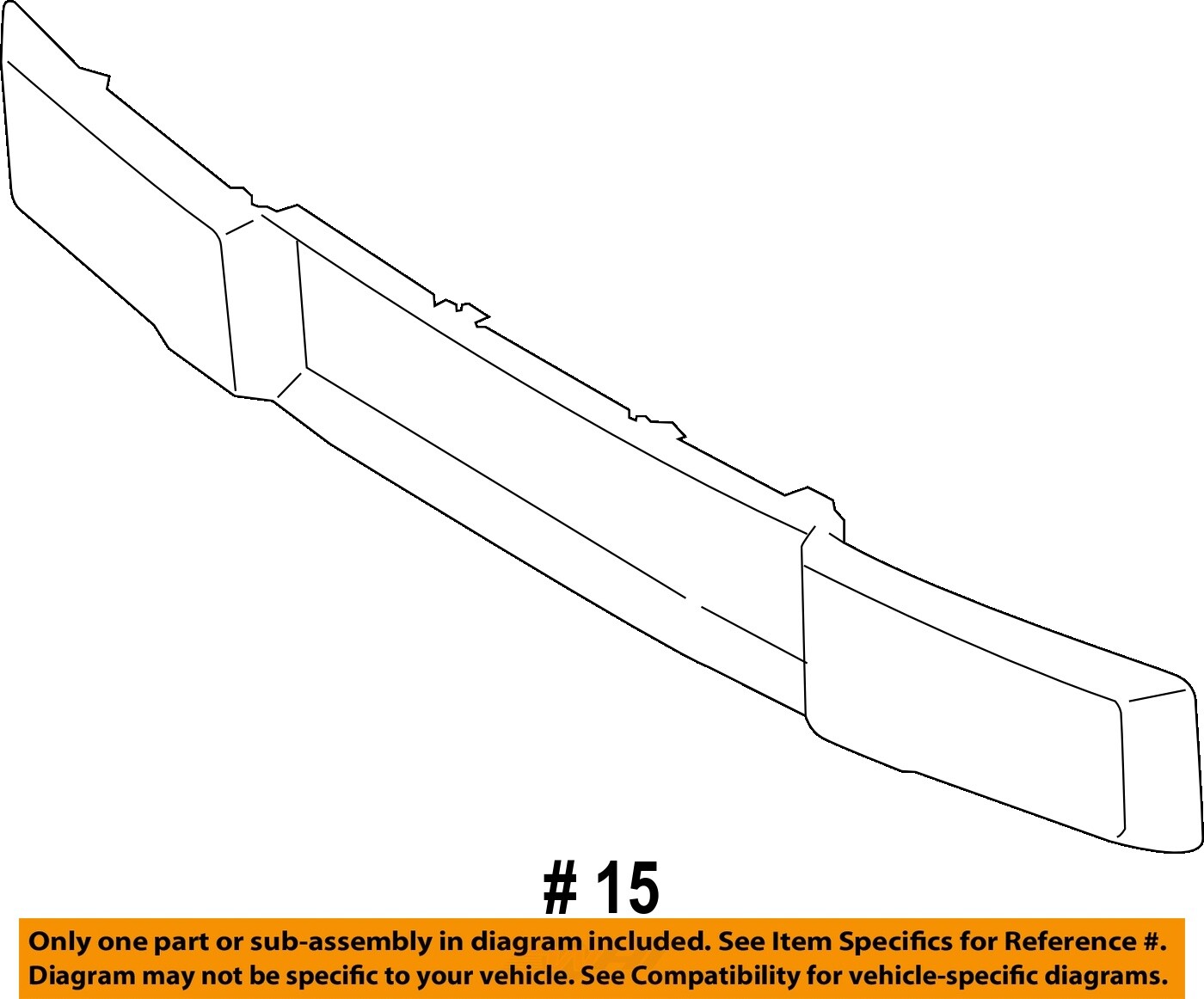 FORD OEM 1517 F150 Front BumperTrim Panel FL3Z17E810AA eBay
