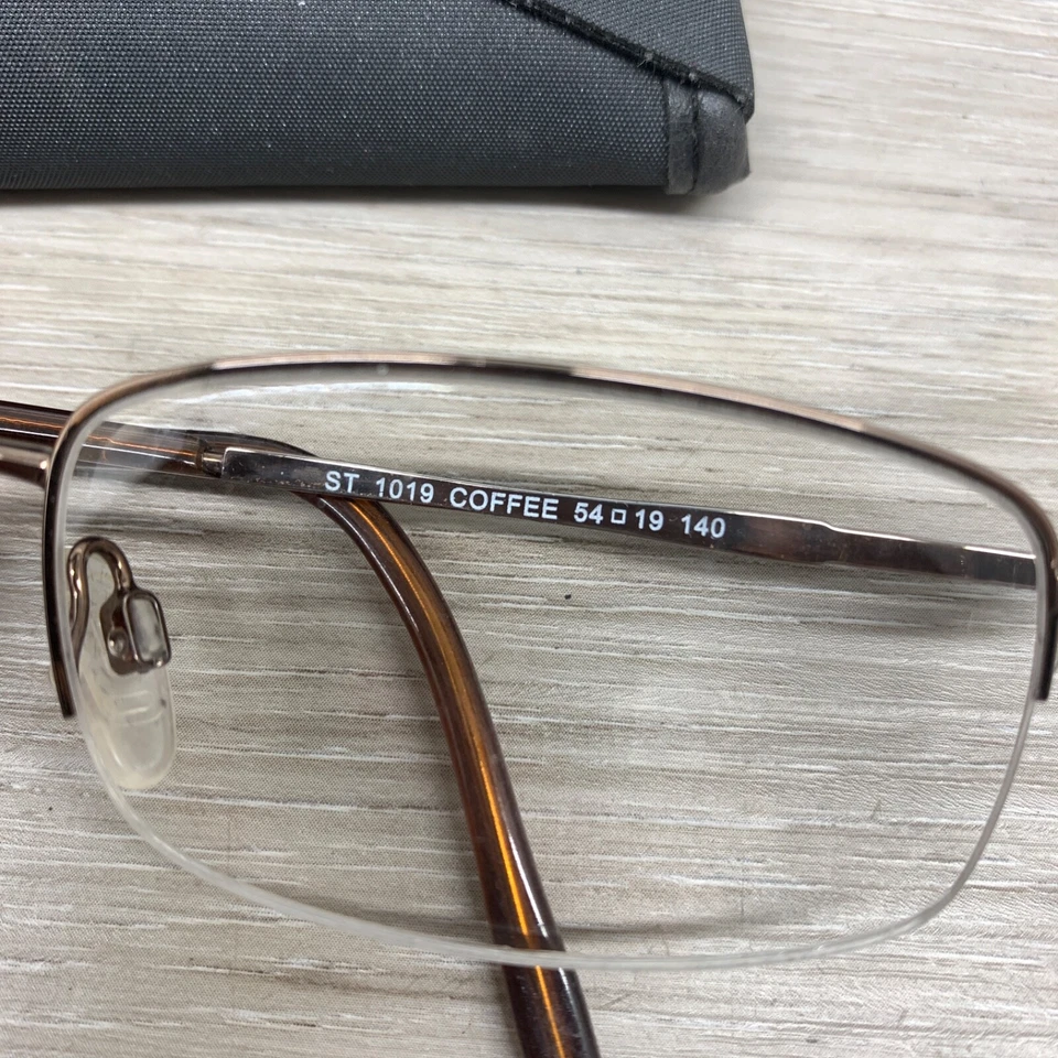 Sergio Tacchini 眼镜框 ST1019 咖啡半边长方形 54-19-140 — 第 4/4 张图片