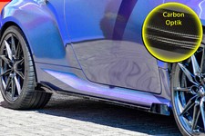 CUP Seitenschweller mit Wings v+h aus ABS für Toyota Yaris GR Carbon Optik