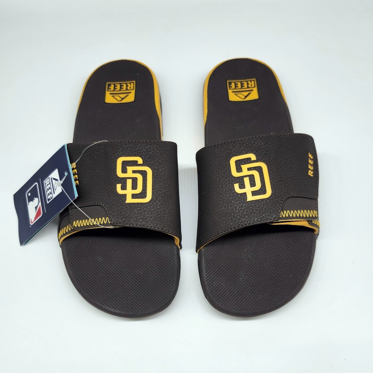 REEF San Diego Padres Fanning Bottle Opener Slides | eBay