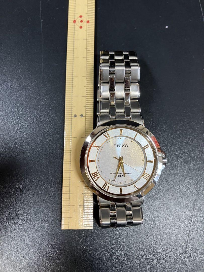 Seiko Dolce Working Radio Solar 3B21-0AM0 Silver Stainless Seiko Dolce Working Radio Solar 3B21-0AM0 Silver Stainless