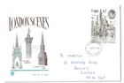 9/4/1980 UK GB FDC - London 50p Stamp - London Scenes - Norwich FDI Postmark