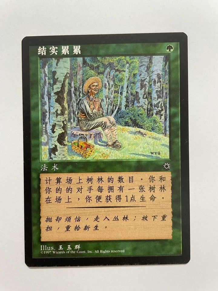 MTG SIMPLIFIED CHINESE ALTERNATE ART PORTAL FRUITION NM GREEN SORCERY UNCOMMON - Image 3 of 4