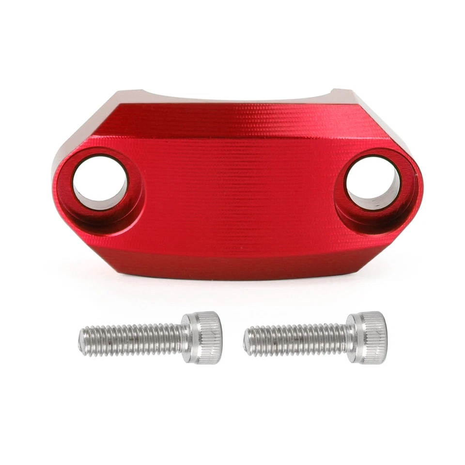 Cubierta de abrazadera de percha de cilindro maestro de 22 mm roja para motocross MX enduro motocicleta UE Foto 2 de 4