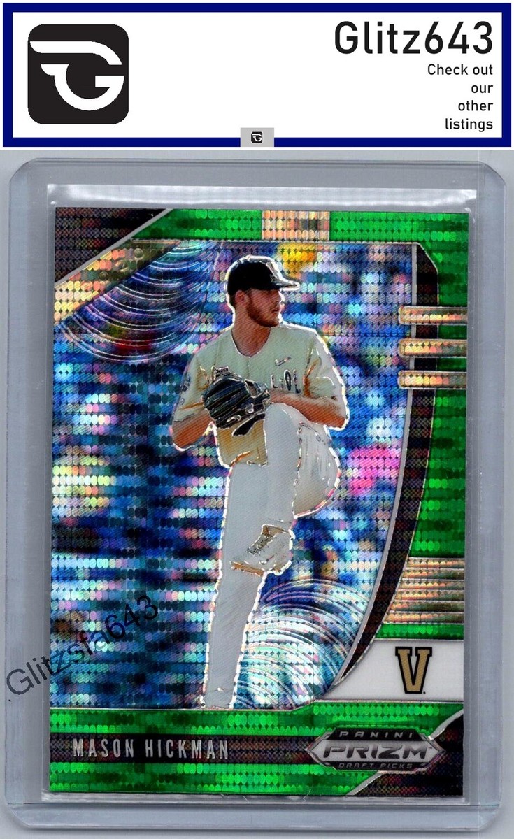 2020 Panini Prizm Draft Picks #PDP154 Mason Hickman Green Pulsar