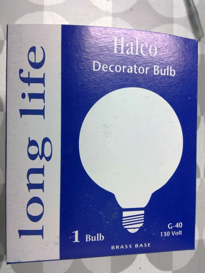Halco G40WH150 5208 150W 130V G40 Decorator Bulb **Free Shipping** - Image 2 of 4