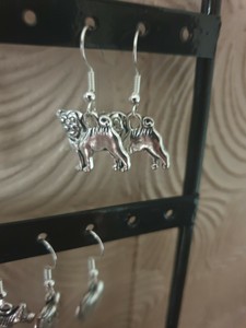 pug earrings